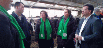 Tweede Kamerlid Jaco Geurts bezoekt melkveebedrijf familie Berghorst